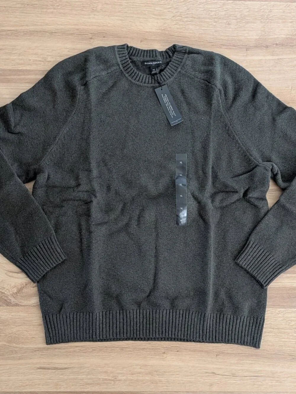 NWT Banana Republic Cozy Sweater Crewneck Pullover Mistletoe Green XXL
